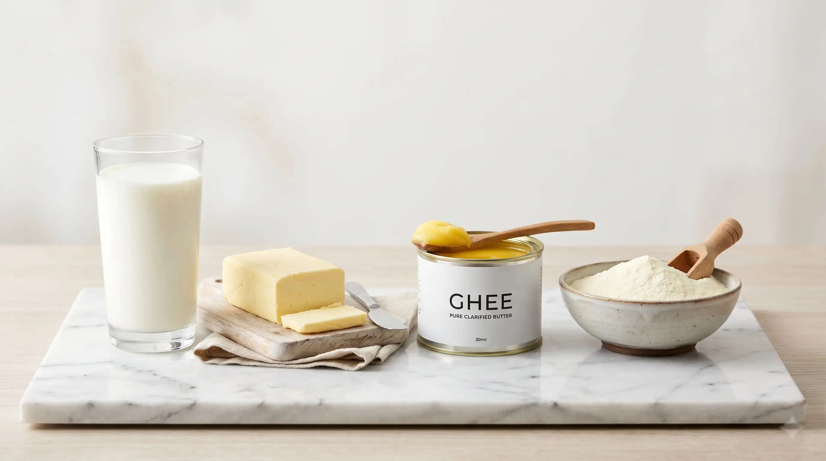 Dairy products ghee, milk powder and butter export by Nexport India